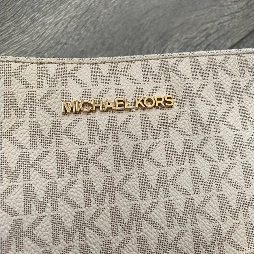Michael Kors Pink and Cream Crossbody Bag
